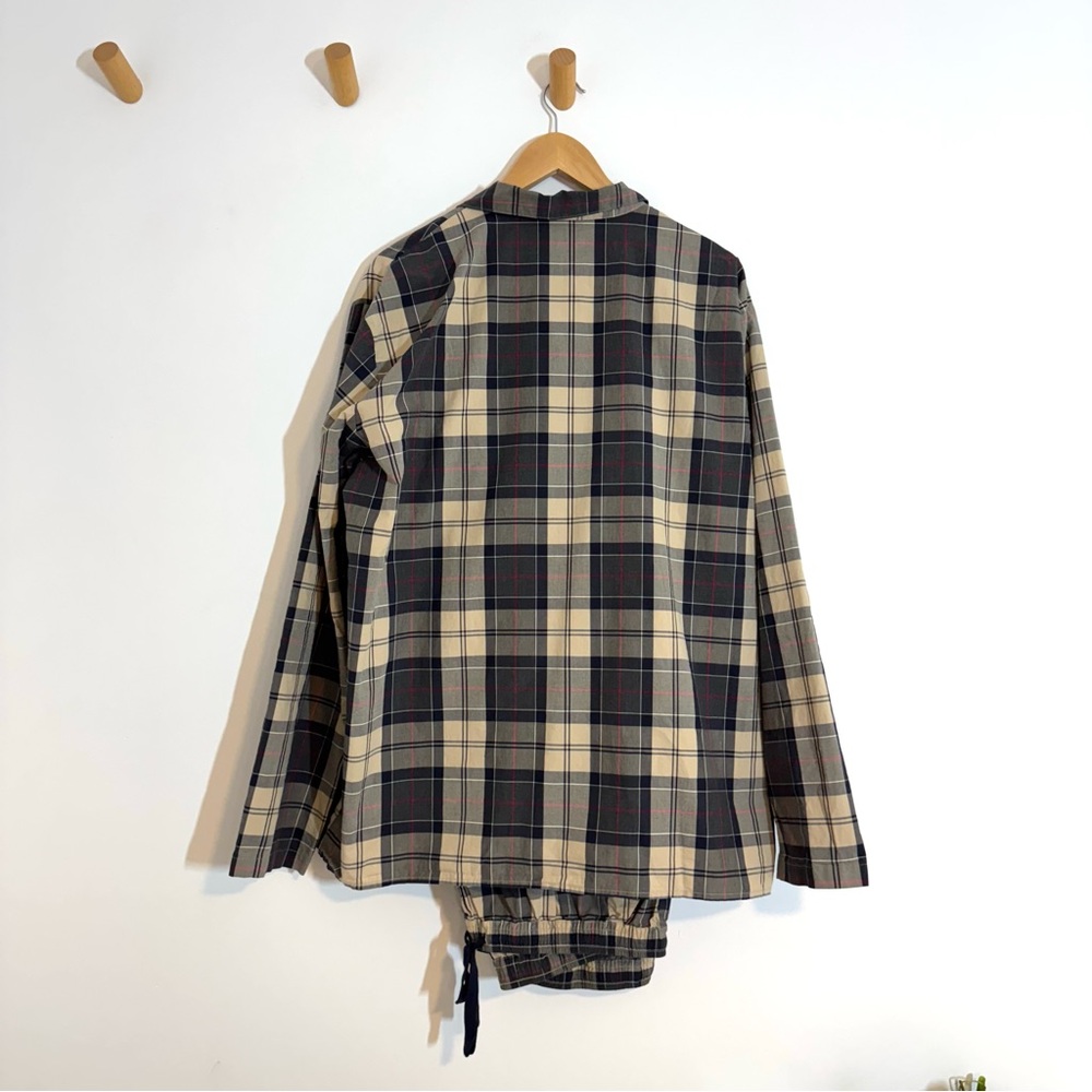 Barbour Plaid Woven Cotton Pajama Set in Stone Tartan Laith Tartan Men’s Size XL - Picture 9 of 16